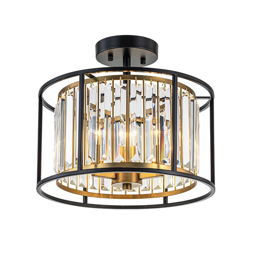 Open Frame Crystal Ceiling Light
