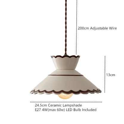 Tessaly Rustic Ceramic Pendant Light