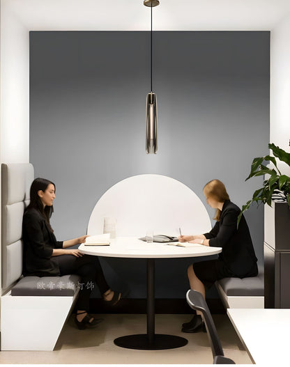 Brass Crystal Rod Pendant Light