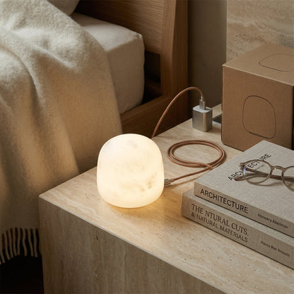 Alabaster Stone Cordless Table Lamp