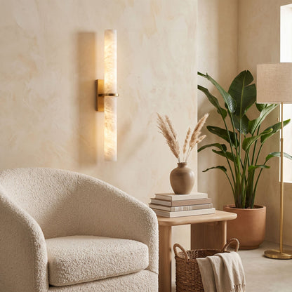 Slim Alabaster Bar Wall Light