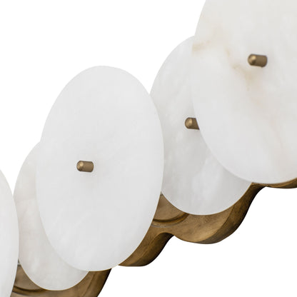 Lunavey Modern Alabaster Disc Vanity Light