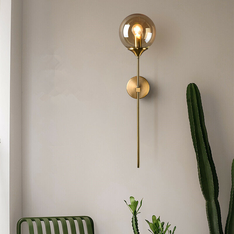 Velmira Mid-Century Glass Globe Wall Light