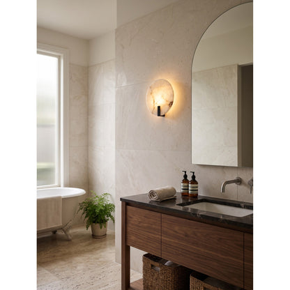 Sculptural Alabaster Wall Light