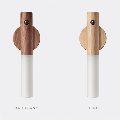 Slim Wood Wireless Wall Light