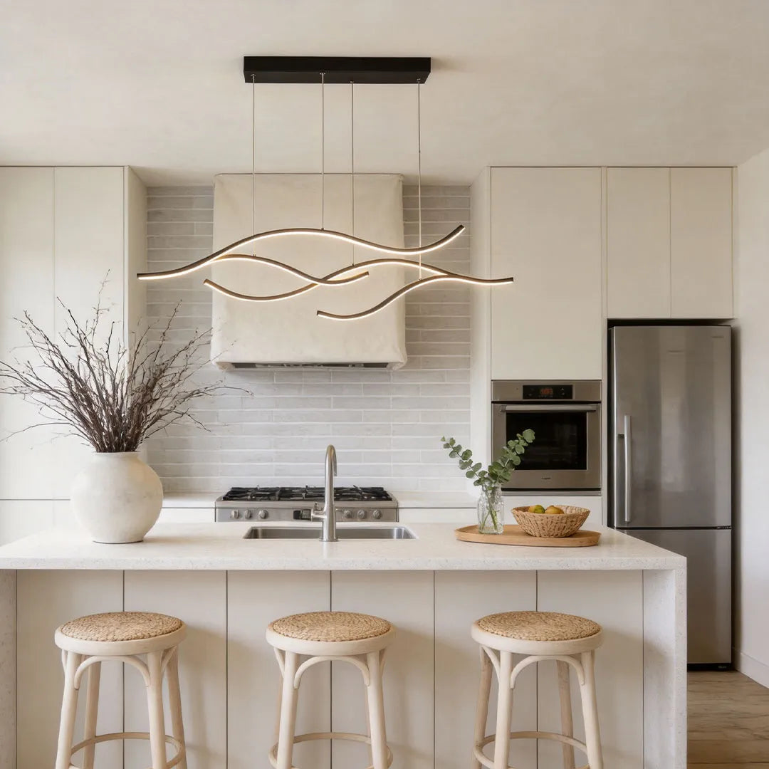 Flowing Ribbon LED Pendant Light
