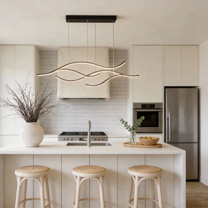 Flowing Ribbon LED Pendant Light
