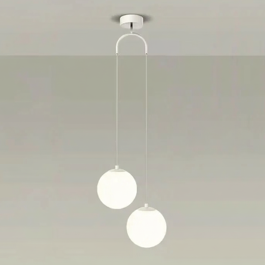 Solvara Nordic Opal Glass Globe Pendant Light