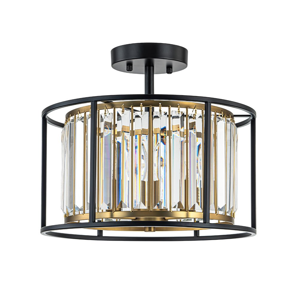 Open Frame Crystal Ceiling Light