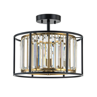 Open Frame Crystal Ceiling Light