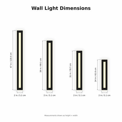 Linear Iron Acrylic Wall Light