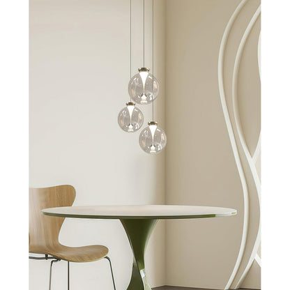 Tinted Glass Globe Pendant Light