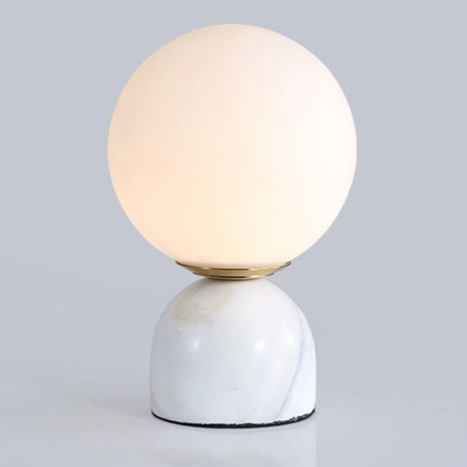 Marble Dome Globe Table Lamp