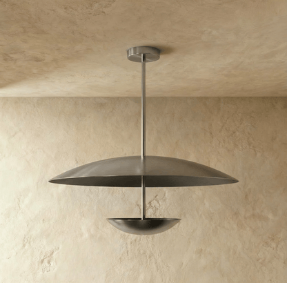 Wide Disc Metal Pendant Light