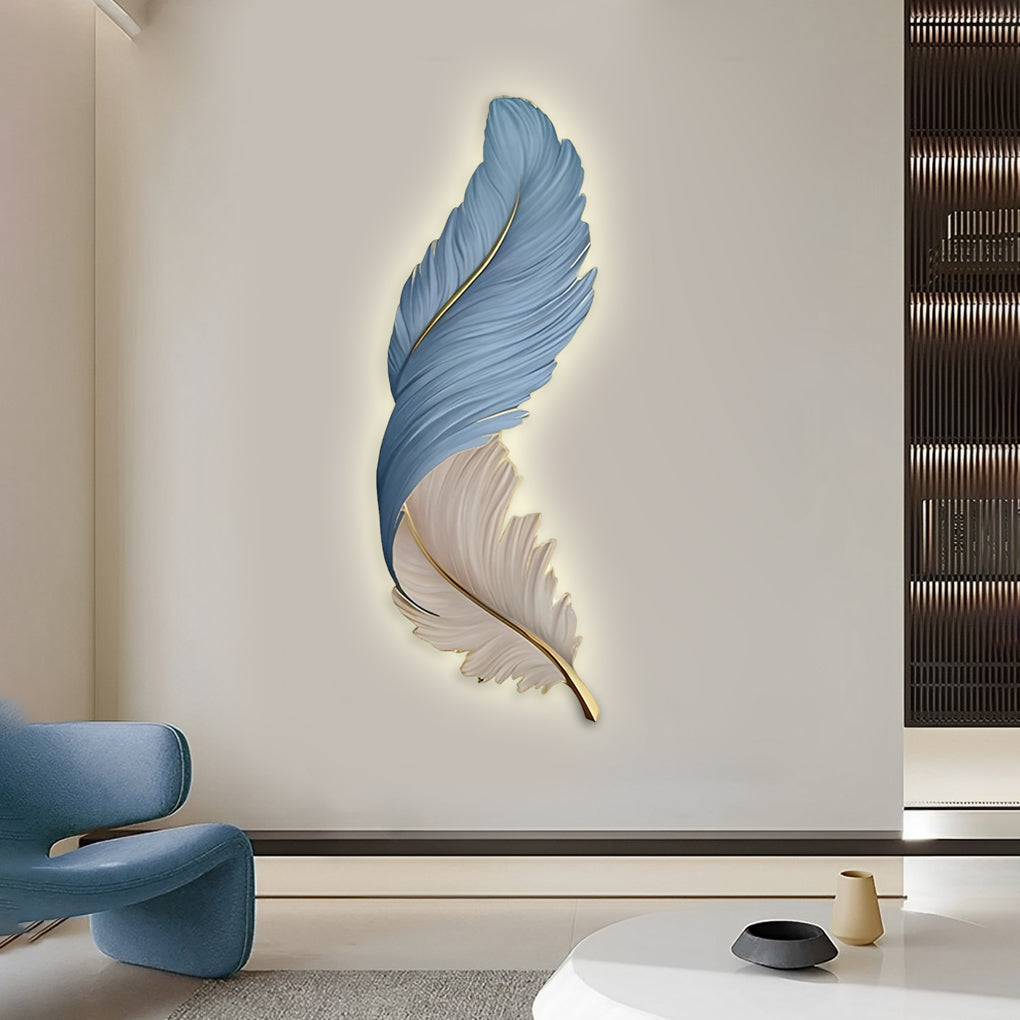 Sculpted Plume LED Wall Light