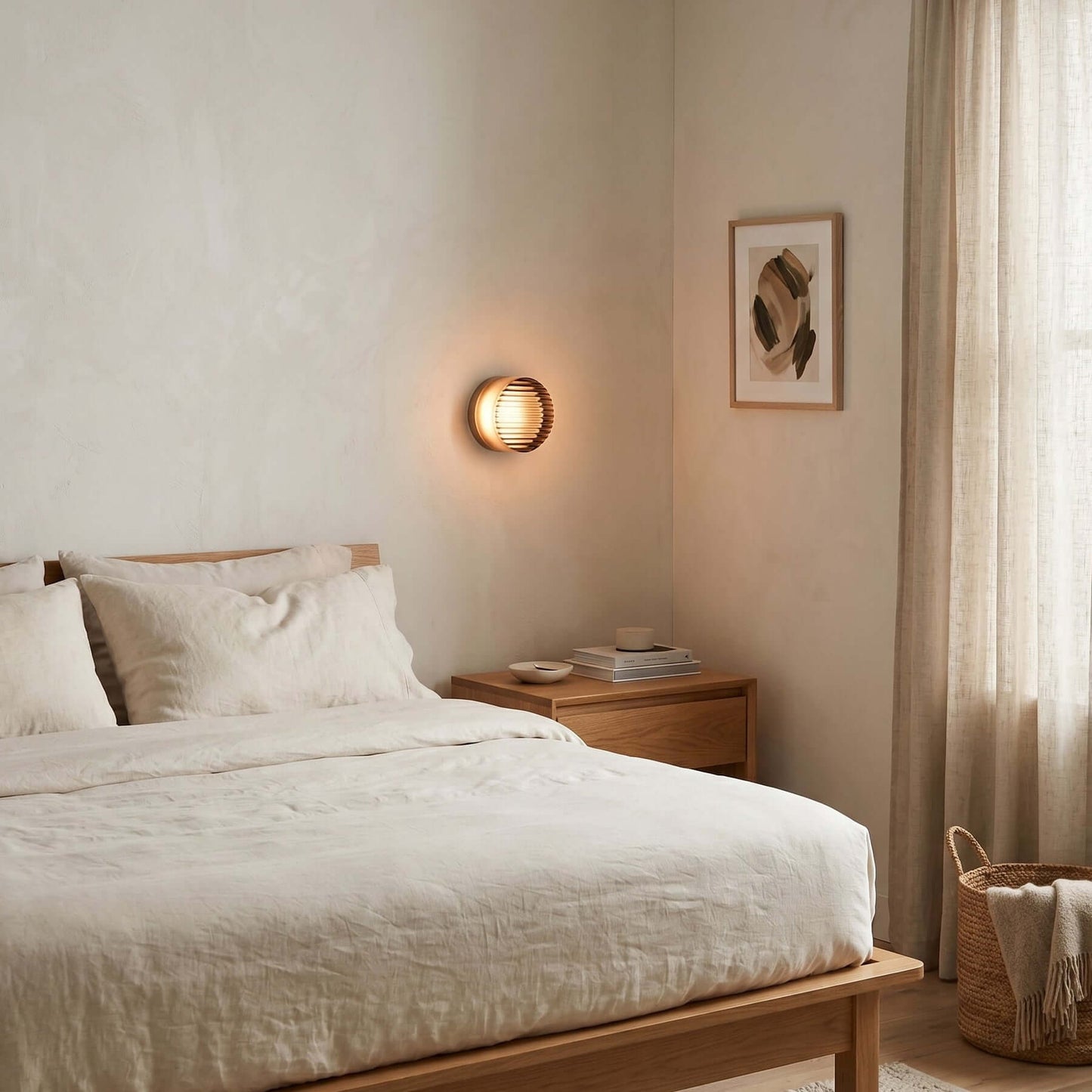 Round Coloured Wall Light