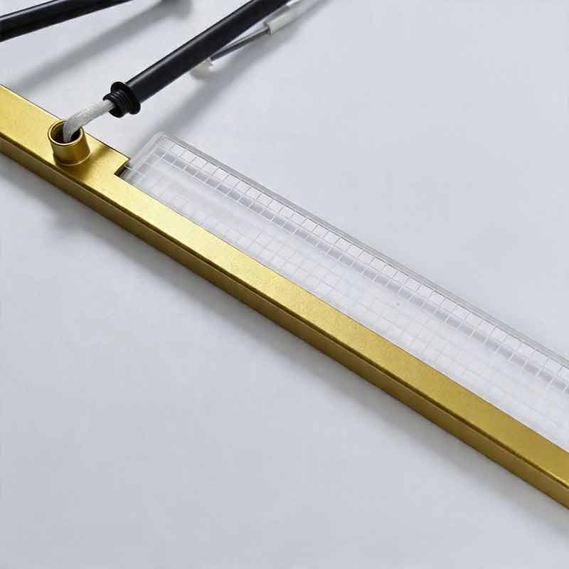 Gold Linear Bar Ceiling Light
