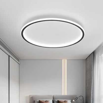 Solvane Scandinavian Aluminium Flush Ceiling Light