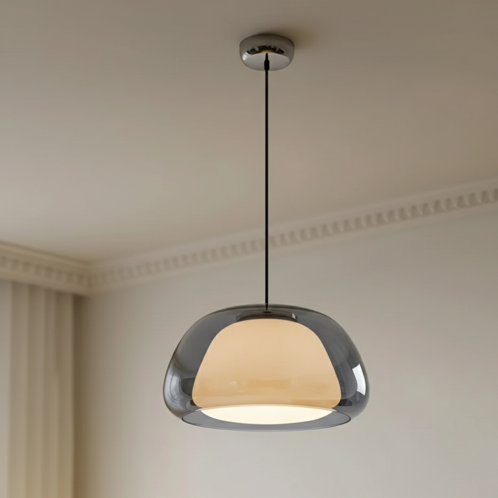 Tinted Glass Dome Pendant