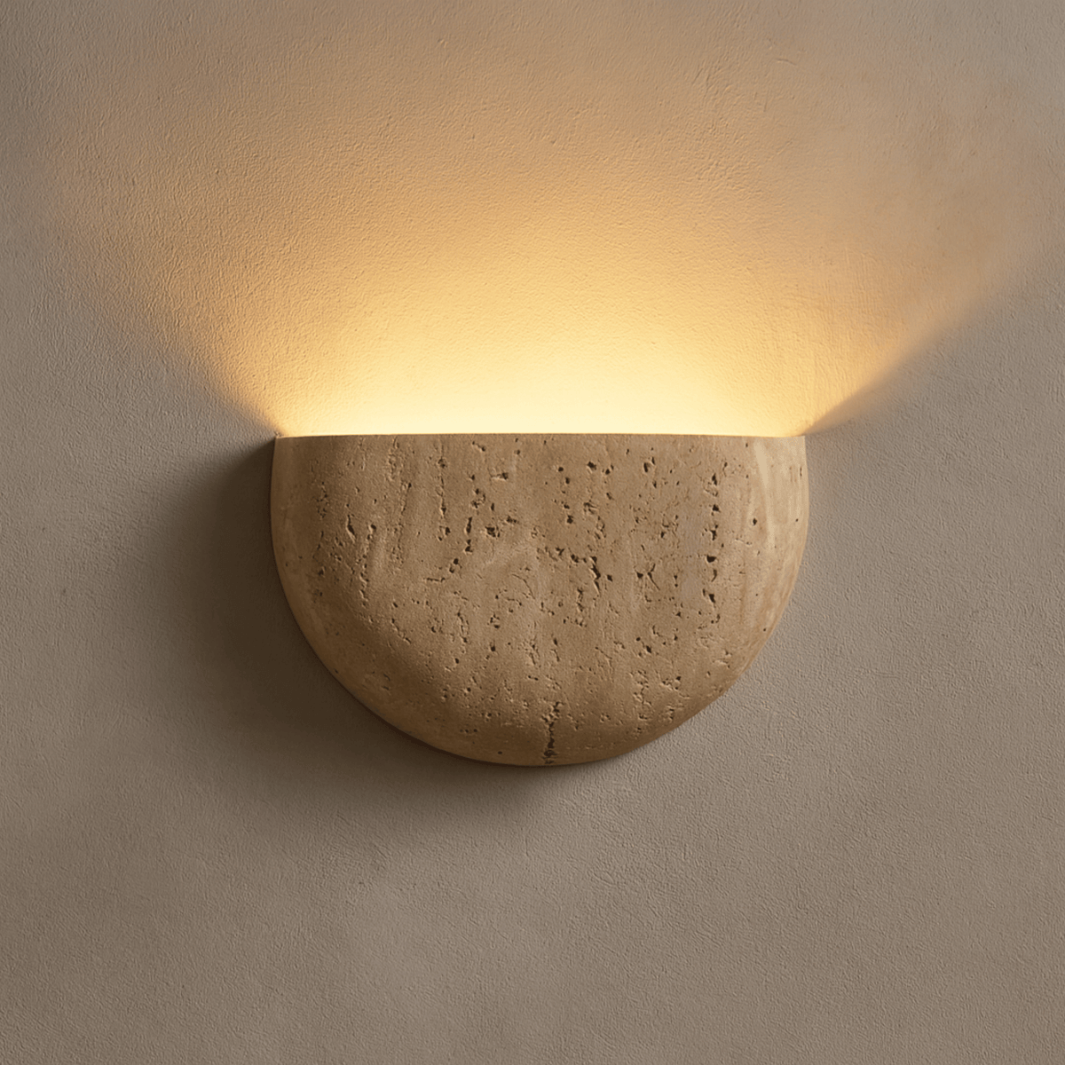 Cavelle Wabi-Sabi Travertine Wall Sconce