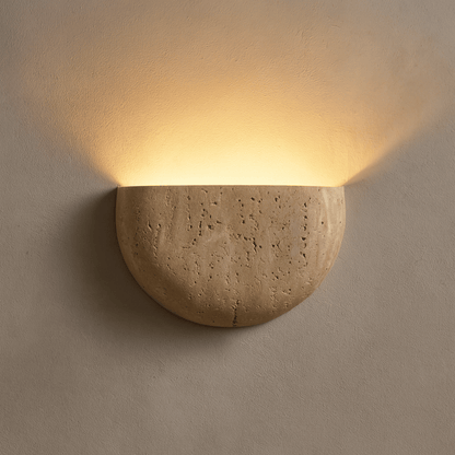 Cavelle Wabi-Sabi Travertine Wall Sconce