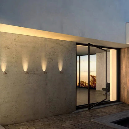 Metal Cylinder Outdoor Wall Light