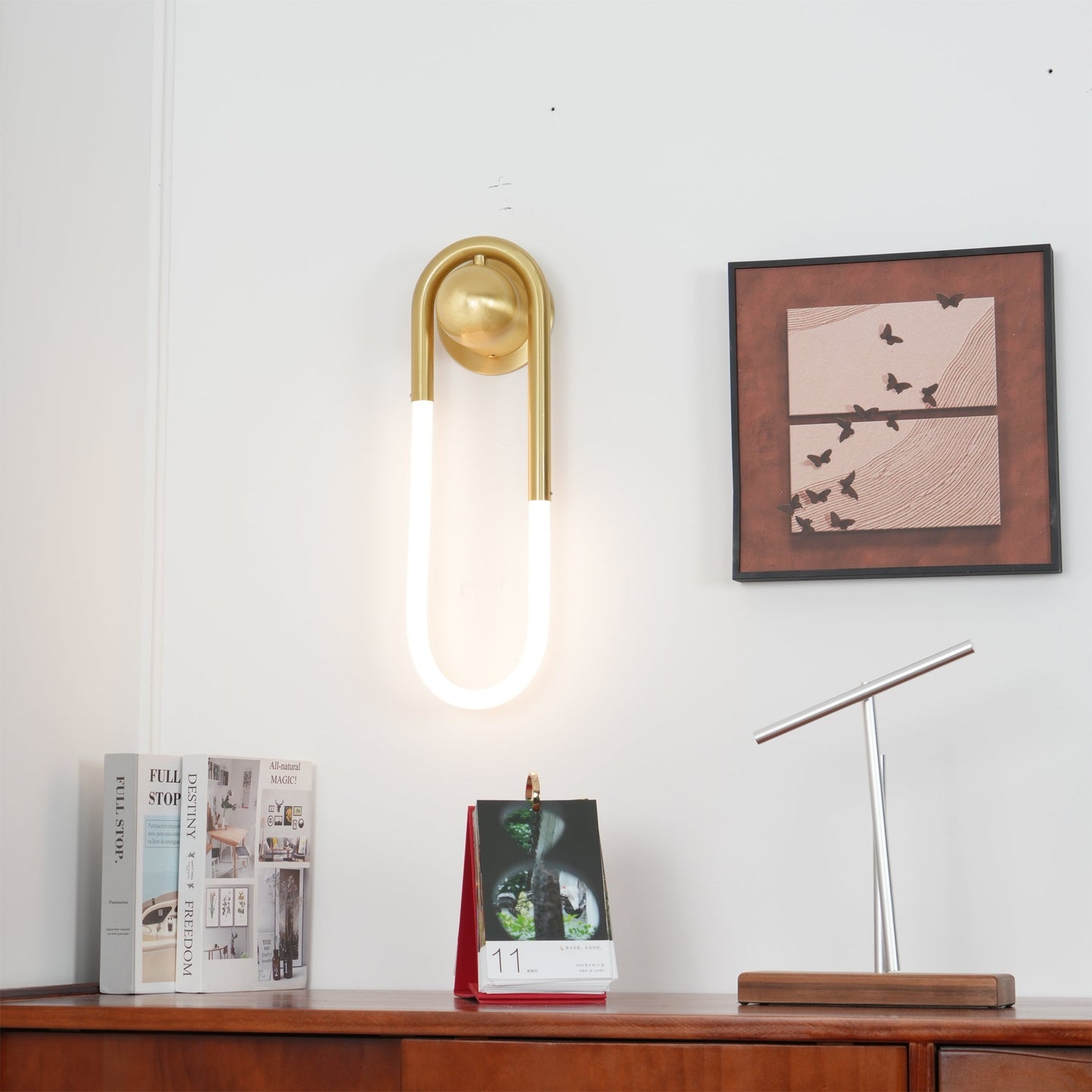 Oval Acrylic Tube Wall Light
