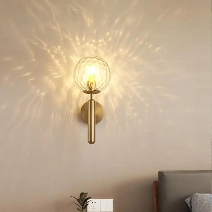 Ophira Modern Glass Globe Wall Light