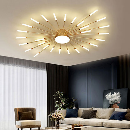 Pyrenna Starburst Metal Firework Ceiling Light