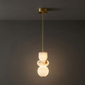 Stacked Alabaster Pendant Light