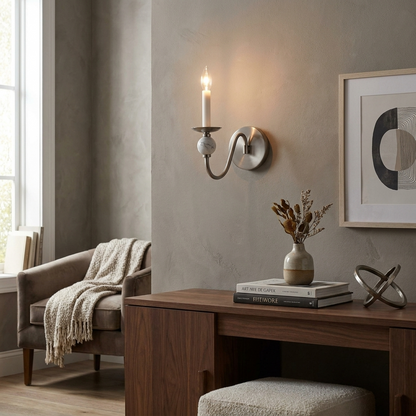 Marble Ball Wall Sconce