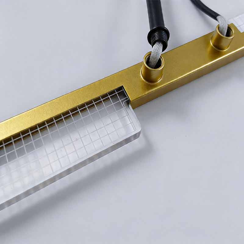 Gold Linear Bar Ceiling Light