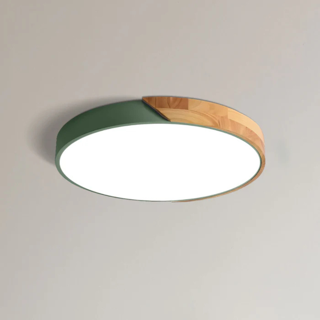 Skalvi Scandinavian Wood Ceiling Light