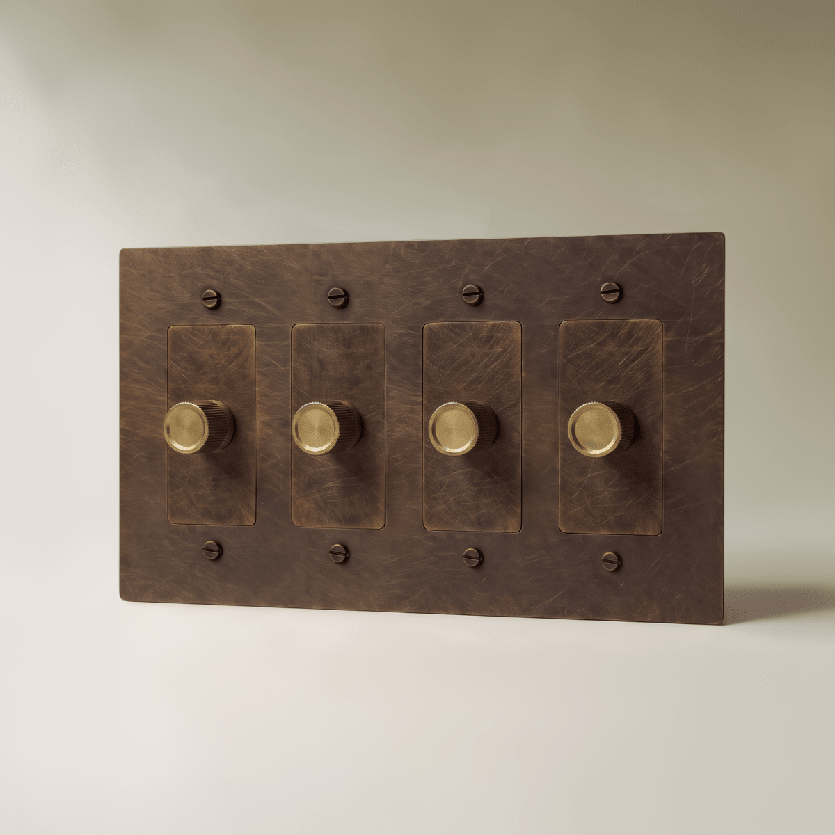 Norvessa Vintage Brass Rotary Dimmer Switch