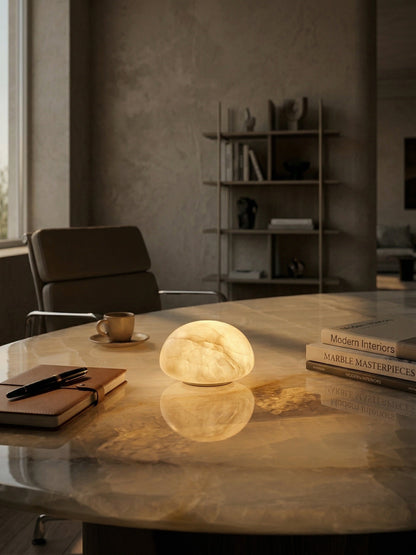 Alabaster Stone Cordless Table Lamp