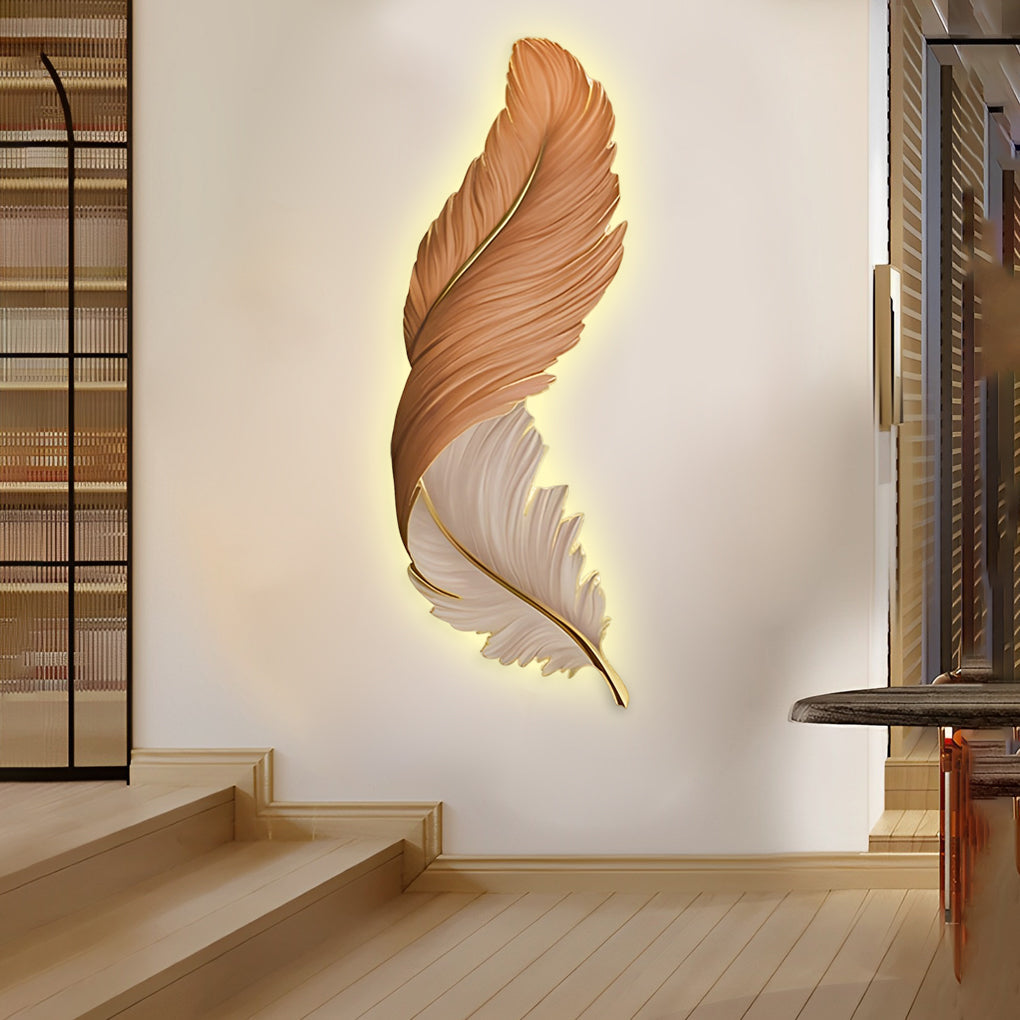 Sculpted Plume LED Wall Light