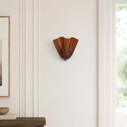 Draped Glass Wall Light