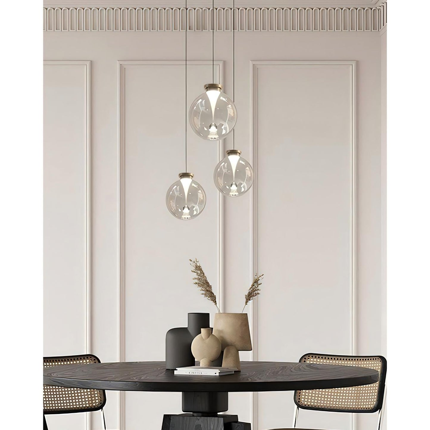 Tinted Glass Globe Pendant Light