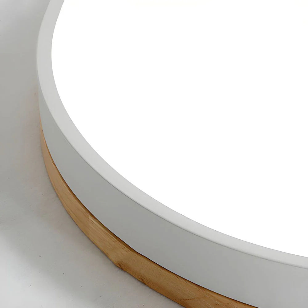 Lumbra Minimalist Wood Flush Ceiling Light