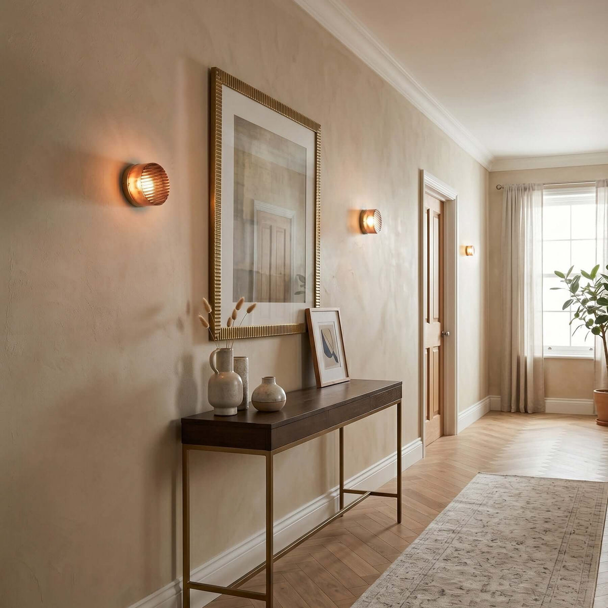 Round Coloured Wall Light