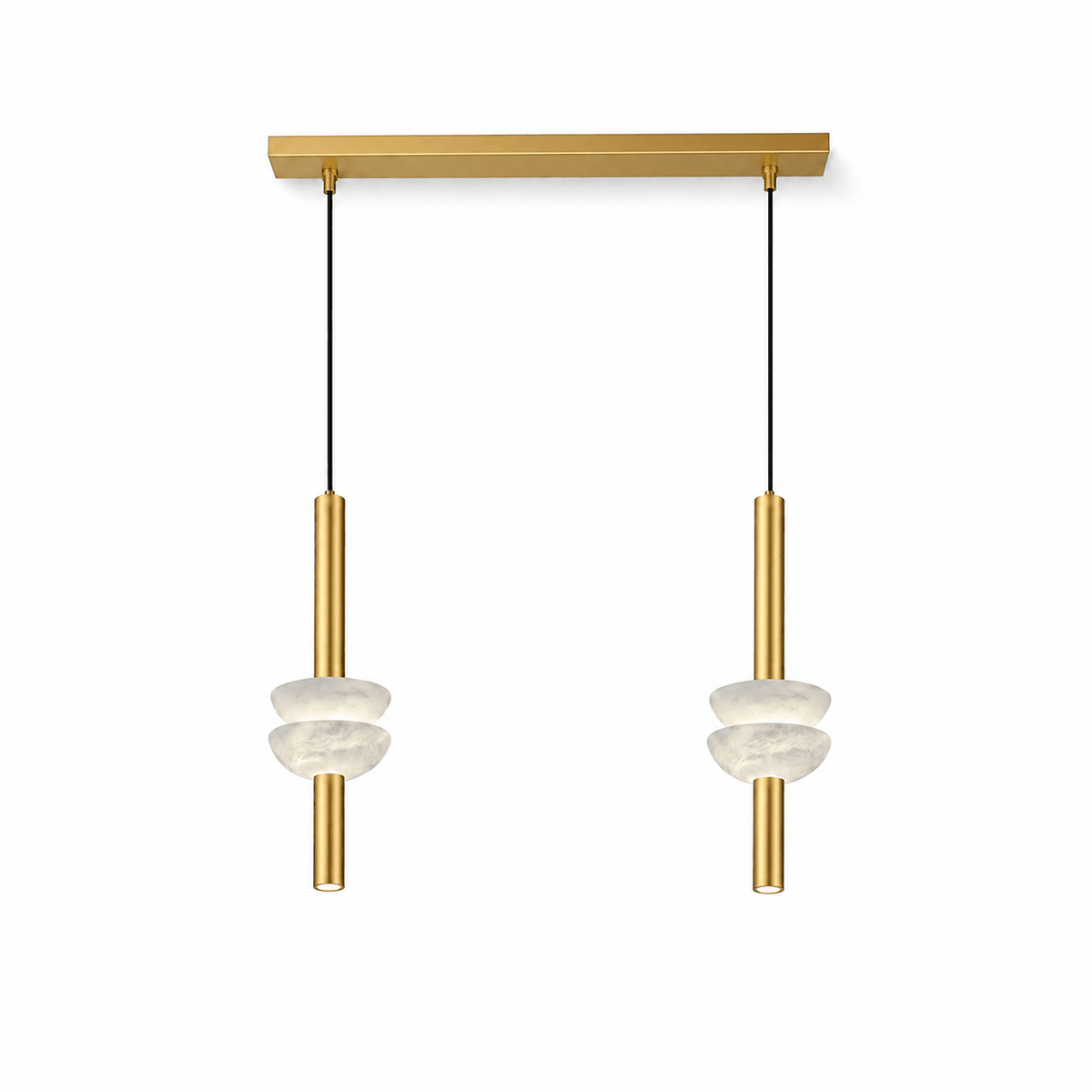 Alabaster Disc Pendant Light