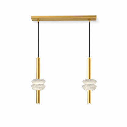 Alabaster Disc Pendant Light