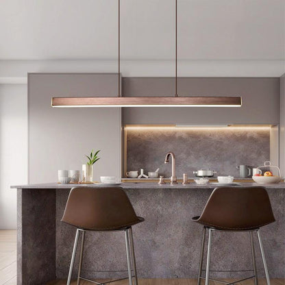 Norvale Minimalist Metal Linear Pendant Light