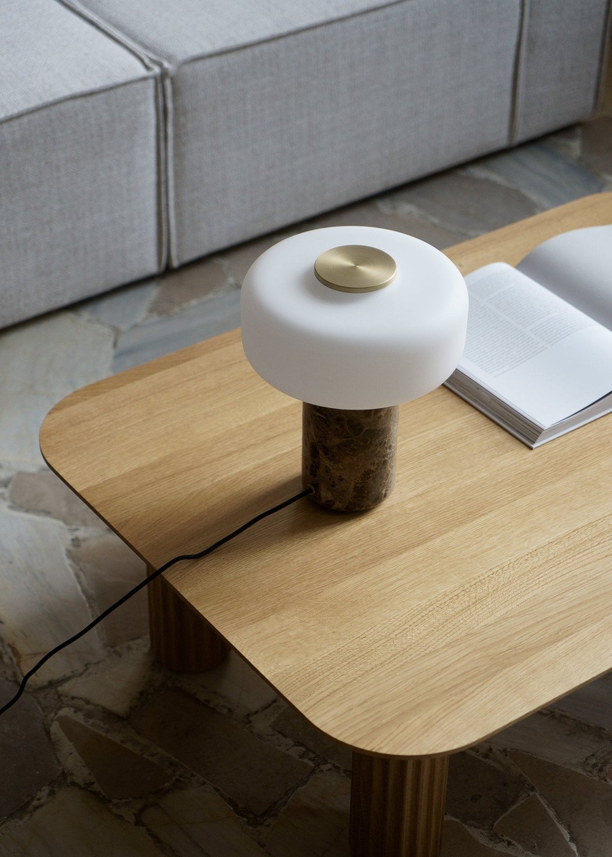 Marble Opal Dome Table Lamp