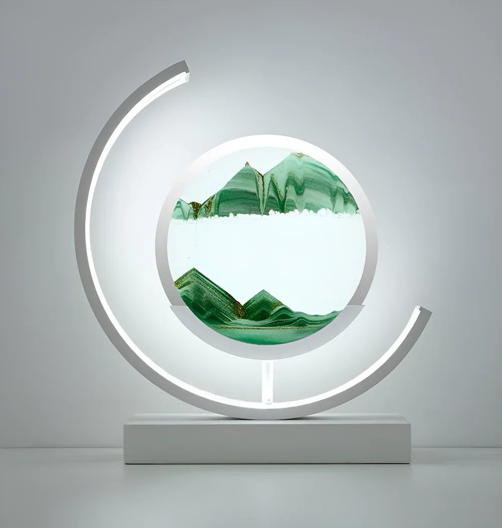 Sandveil Minimalist Aluminium Sand Art Table Lamp