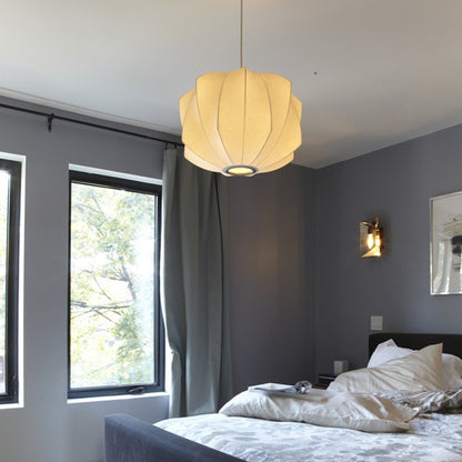 Pleated Silk Fabric Pendant Light