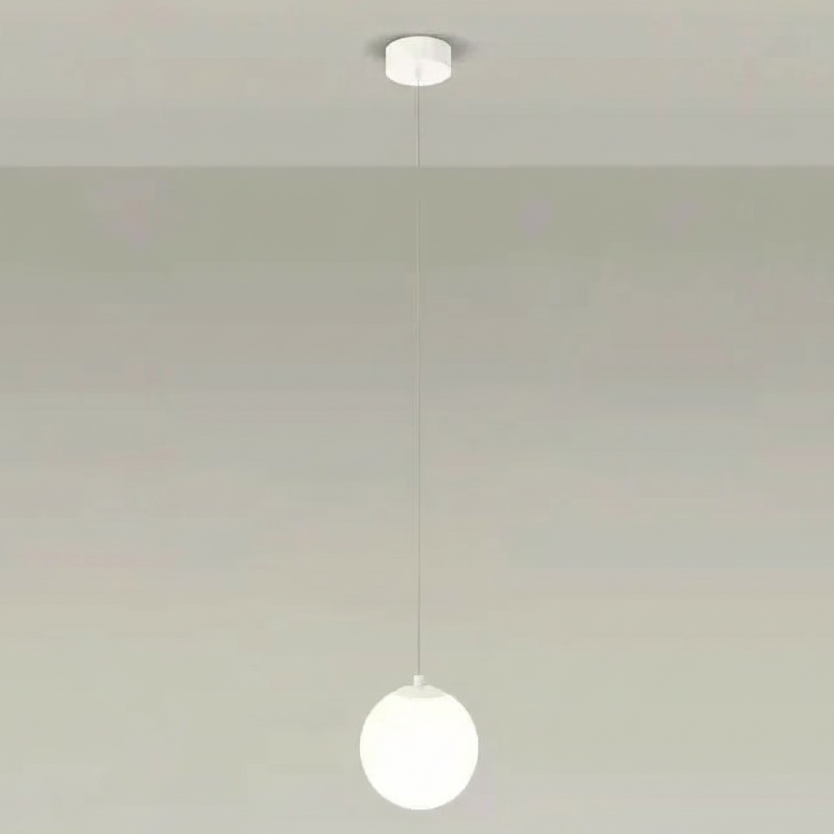 Solvara Nordic Opal Glass Globe Pendant Light