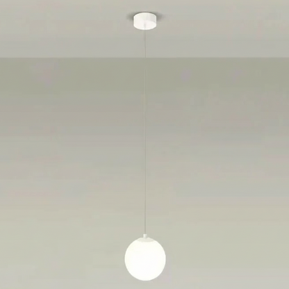 Solvara Nordic Opal Glass Globe Pendant Light