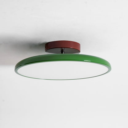 Round Wood Swivel Ceiling Light