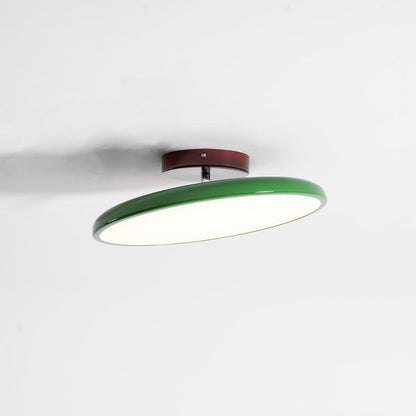 Round Wood Swivel Ceiling Light